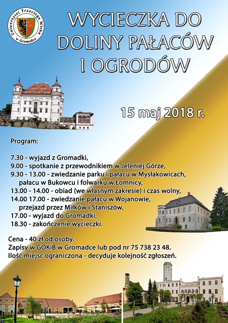 Wycieczka dolina pałaców i ogrodów