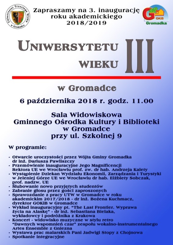 inauguracja utw 2018