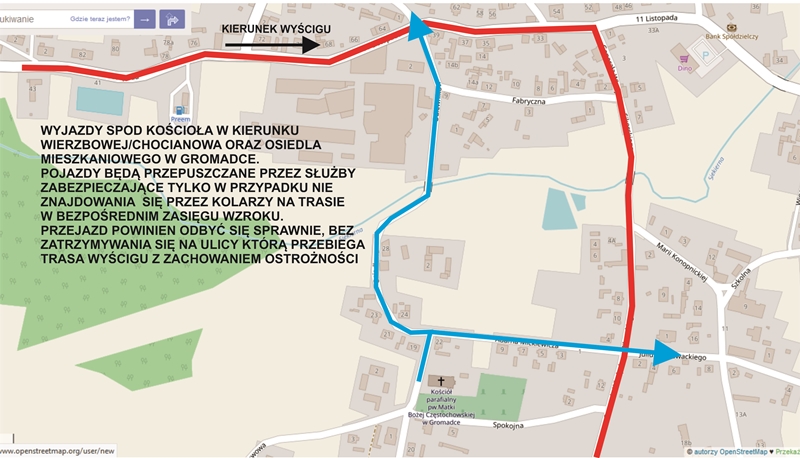 wyjazd spod kosciola osiedle