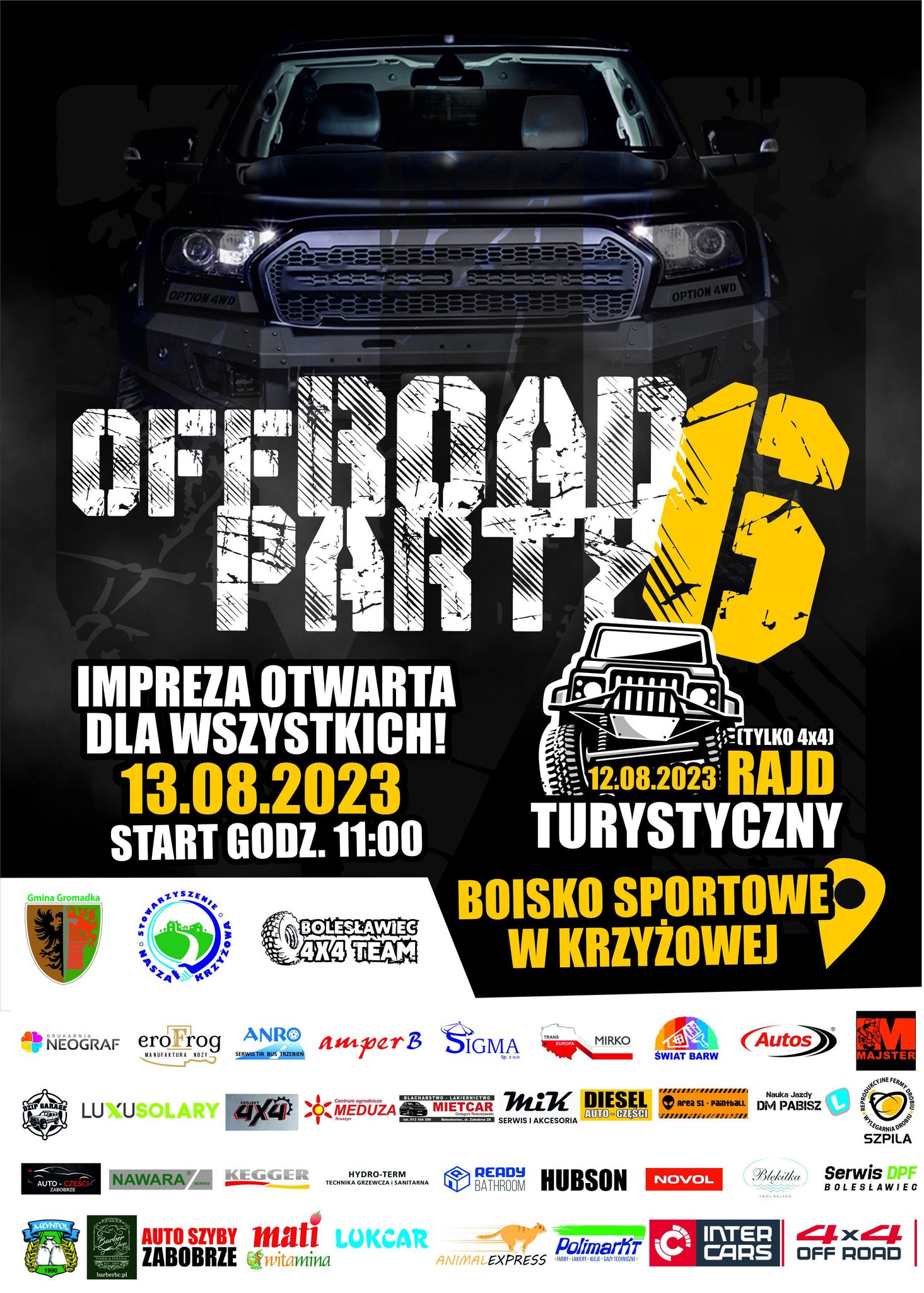 zaproszenie off road