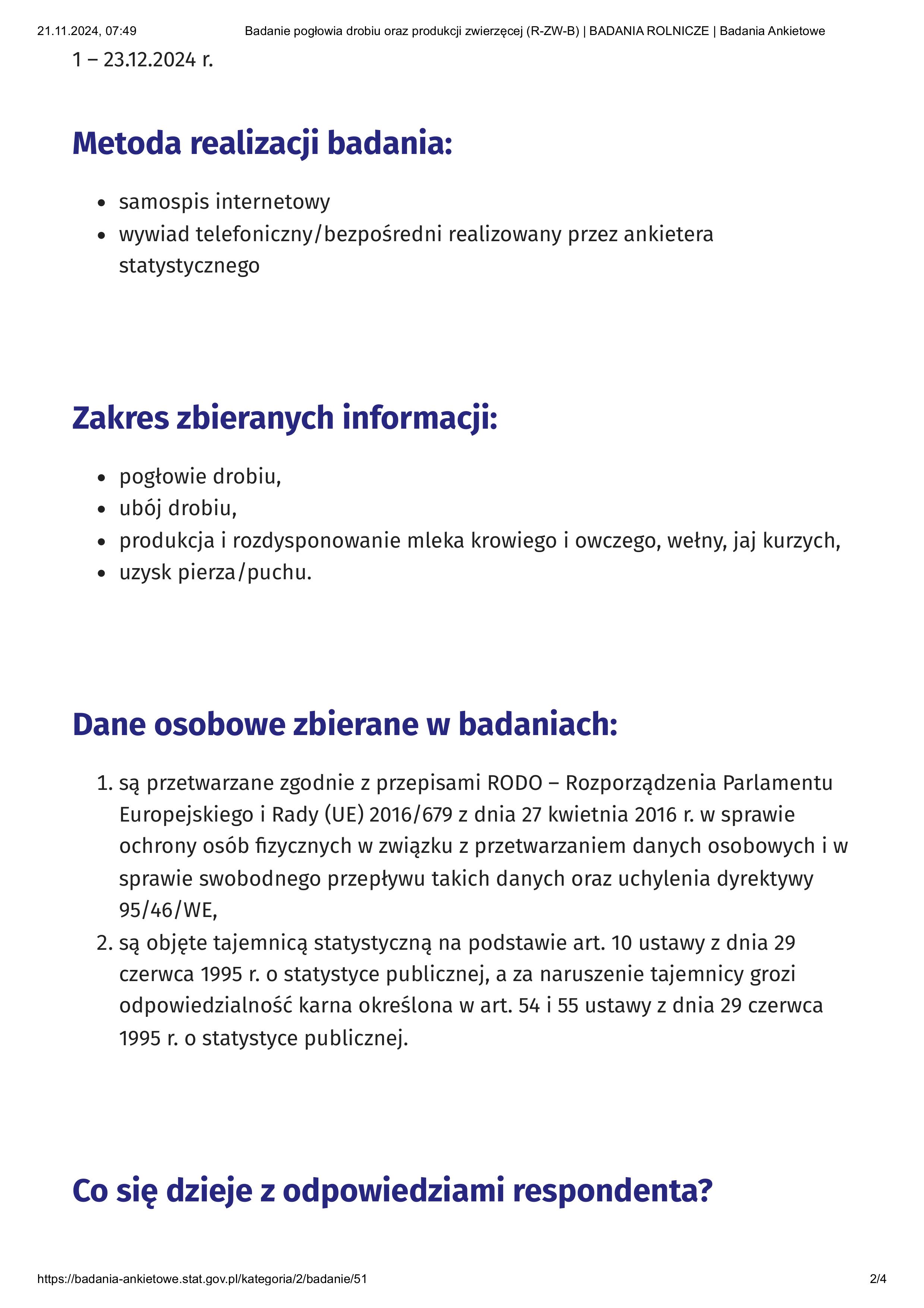 Badanie pogéowia drobiu oraz produkcji zwierzÖcej R-ZW-B BADANIA ROLNICZE Badania Ankietowe 1-obrazy-1