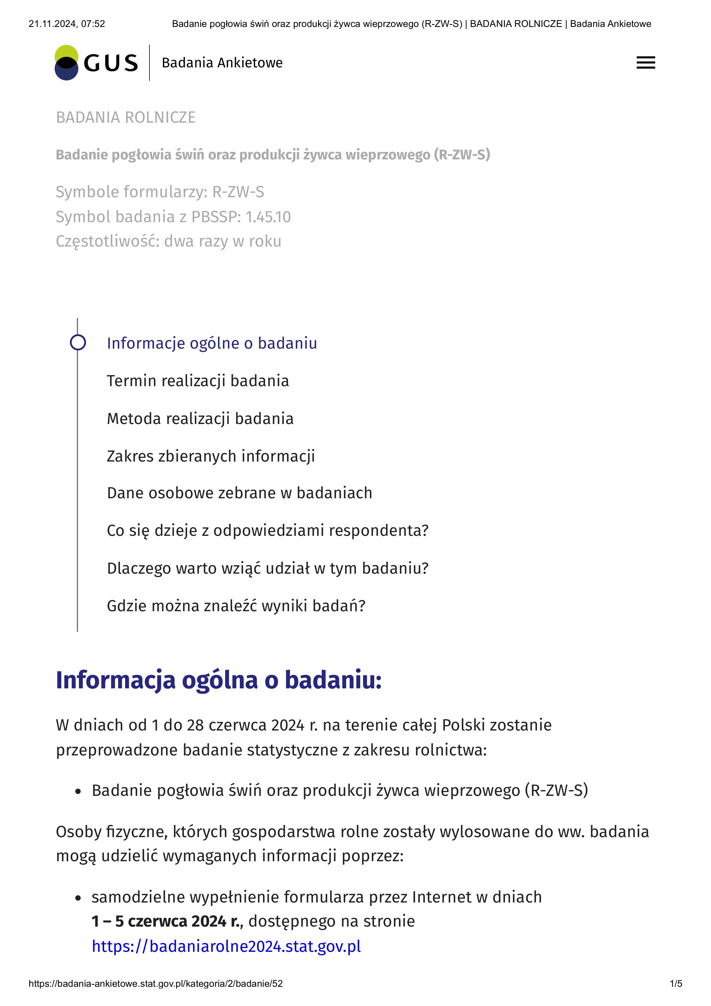 Badanie pogéowia Ťwiä oraz produkcji ywca wieprzowego R-ZW-S   BADANIA ROLNICZE   Badania Ankietowe-obrazy-0