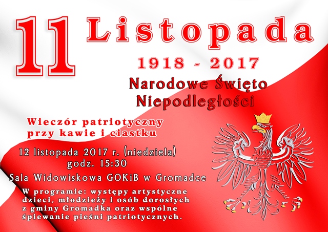 11 listopada 2017 plakat