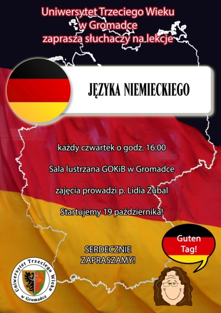 plakat UTW język niemiecki