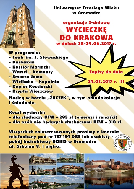 wycieczka do Krakowa